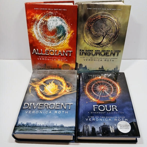DIVERGENT COLLECTION by Veronica Roth: ALLEGIANT, INSURGENT, DIVERGENT & FOUR - Picture 2 of 7